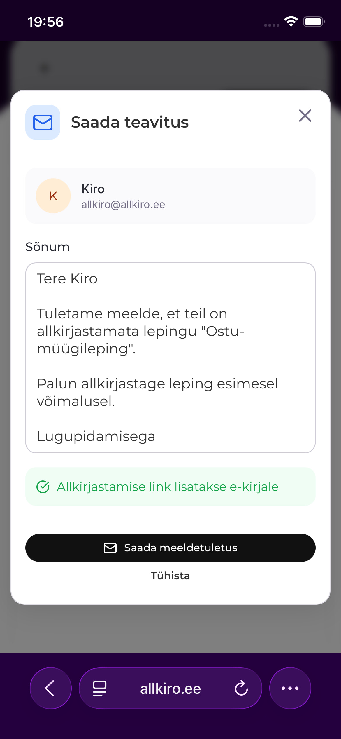 Teavitused ja suhtlus