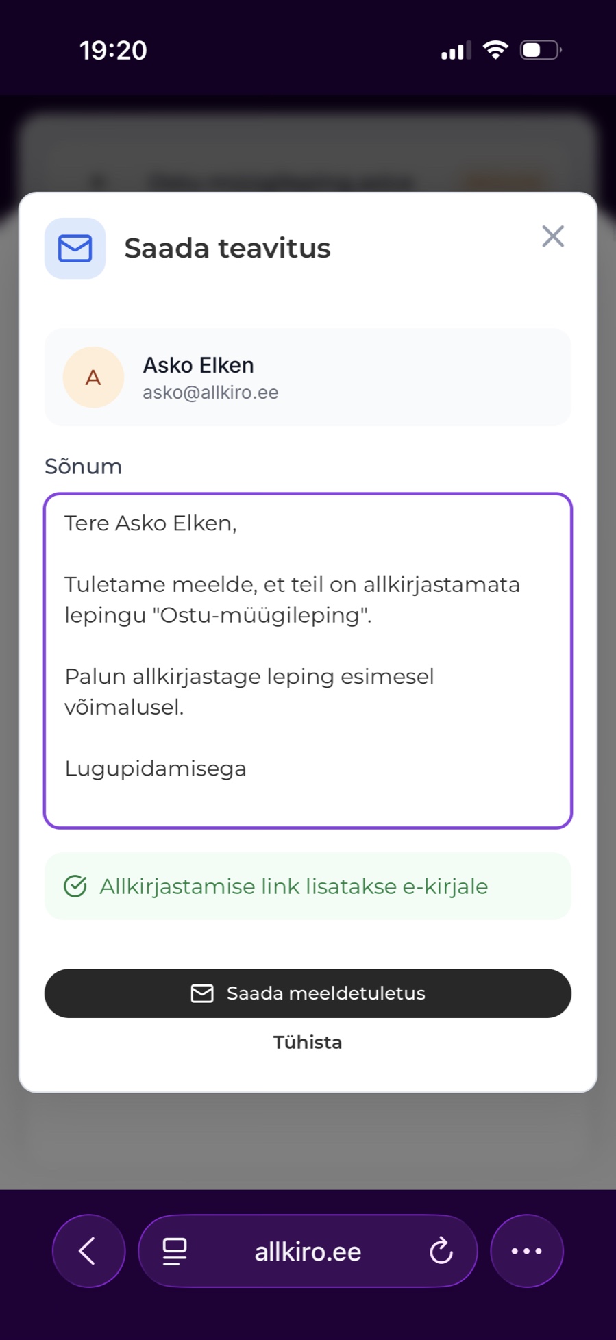Teavitused ja suhtlus
